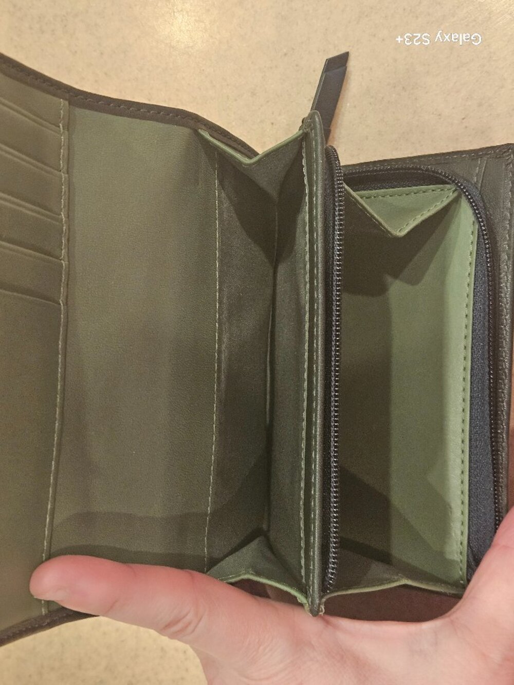 RARE VINTAGE LIMITED EDITION COACH GREEN SOHO LEATHER WALLET BILLFOLD ZIP COIN - Picture 7 of 14